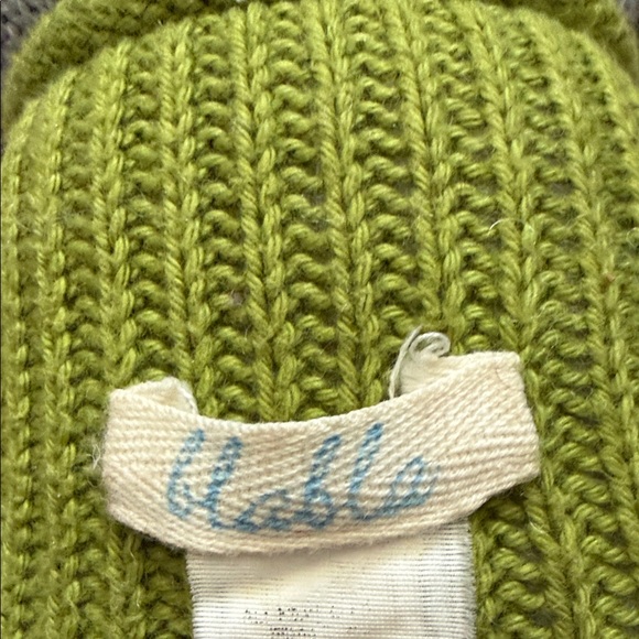 Gray Elephant Stuffed Animal with Green Sweater - Picture 2 of 3